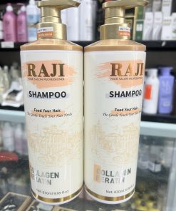 Dầu Gội Dưỡng Tóc Suôn Mượt Raji Collagen Keratin 830ml x2