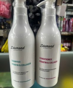 Cặp Dầu Gội Xả Phục Hồi Collagen Keratin DIAMOND 800ml x2