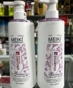 Cặp Dầu Gội Xả Thuần Chay Meiki Siêu Phục Hồi 800ml x2