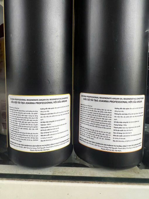 Cặp Dầu Gội Xả JOANNA Sạch Sâu Tái Tạo Tinh Dầu Argan 1000ml x2